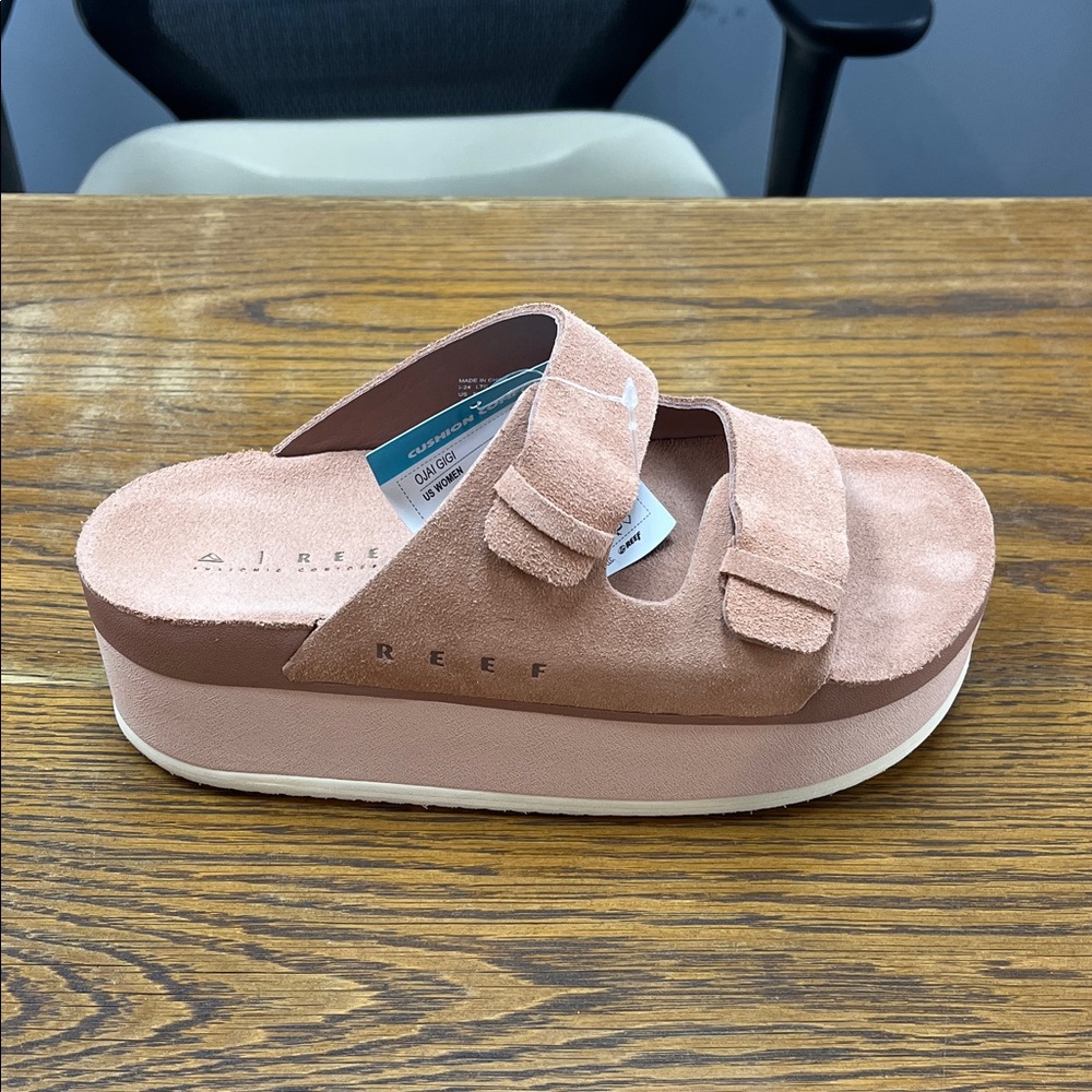 Reef Women's Blush Suede Platform Sandals